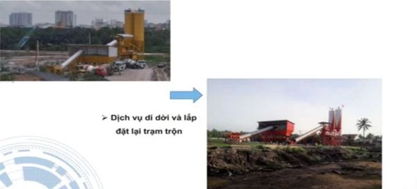 DỊCH VỤ DI DỜI VÀ LẮP DỰNG LẠI TRẠM TRỘN BÊ TÔNG