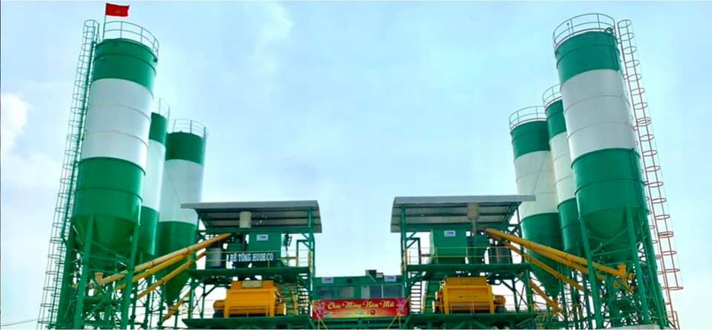 TRẠM TRỘN BÊ TÔNG 2 MIXER, 2 x 120 m3/h - HODECO (2/2021)