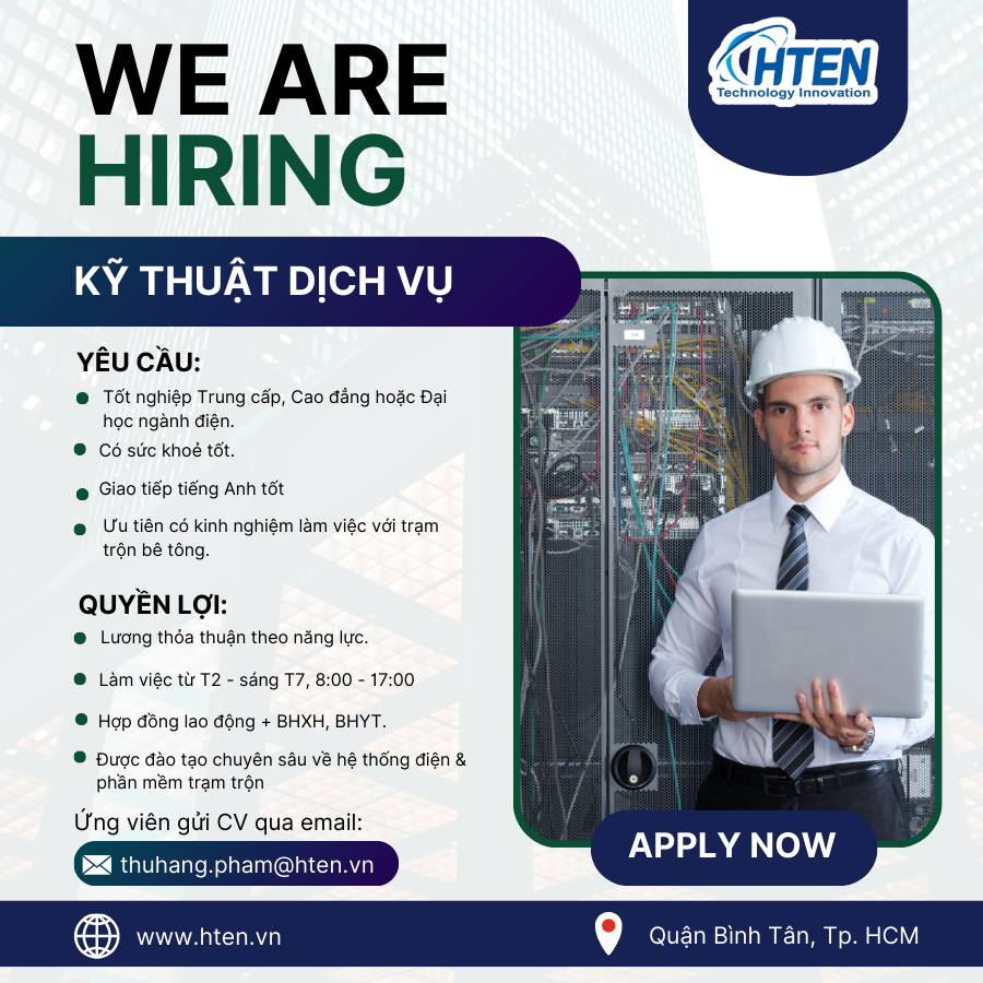 HTEN TUYỂN DỤNG KỸ THUẬT DỊCH VỤ