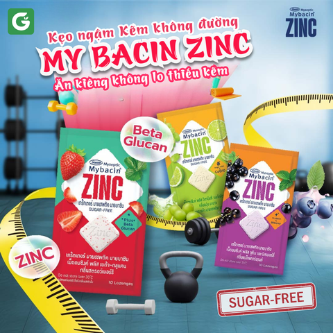 ĂN KIÊNG KHÔNG LO THIẾU KẼM – ĐÃ CÓ MYBACIN ZINC PLUS KHÔNG ĐƯỜNG!