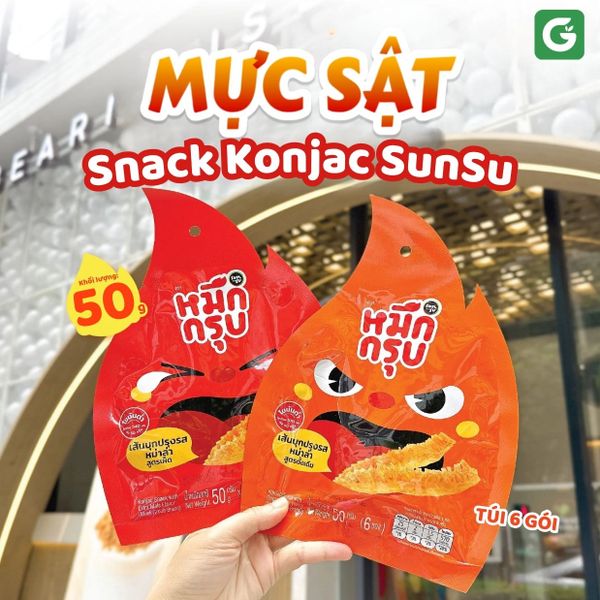 Mực Sật Thái Lan - Snack Konjac Sunsu: Món Ăn Vặt Dai Giòn, Không Lo Tăng Cân