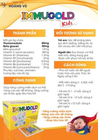 👩‍⚕️TĂNG SỨC ĐỀ KHÁNG CHO TRẺ NHỎ CÙNG IMMUGOLD KIDS