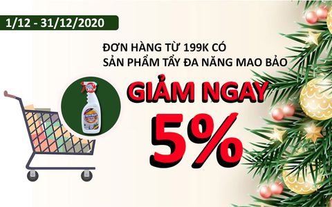 ĐƠN HÀNG TỪ 199K CÓ SẢN PHẨM TẨY ĐA NĂNG NHẬN NGAY ƯU ĐÃI LỚN