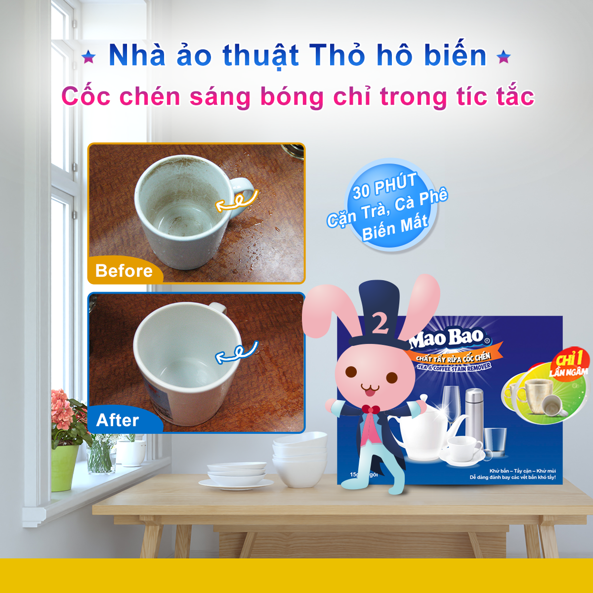 Chất Tẩy Rửa Cốc Chén