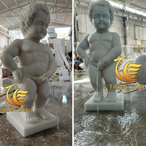 Hoàn Thiện Mẫu Tượng Chú Bé Đứng Tè Manneken Pis Tại Đà Lạt