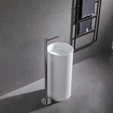 Dự Án Lavabo Đứng Đá Cẩm Thạch Vân Mây Bình Thuận