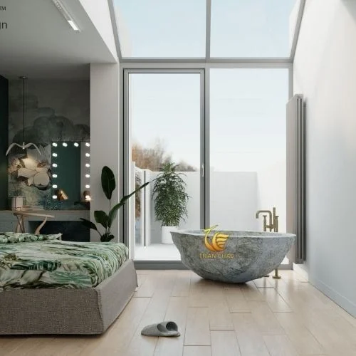 Bồn Tắm Đá Tự Nhiên: Nâng Tầm Không Gian Phòng Tắm Biệt Thự, Villa Đẳng Cấp