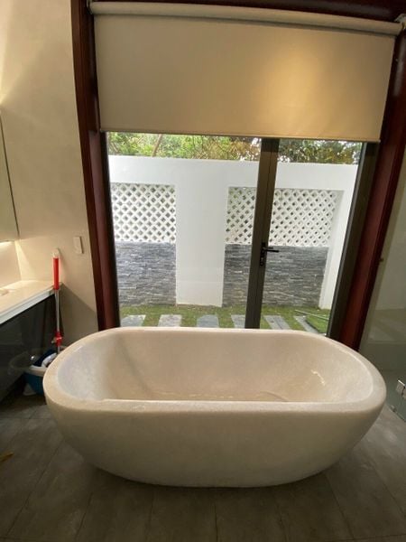 Sản Phẩm Bồn Tắm Đá Sau Khi Hoàn Thiện Và Lắp Đặt Cho Khách