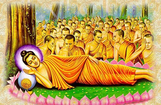Hình Ảnh Lúc Đức Phật Nhập Niết Bàn