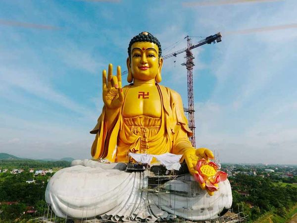 Tượng Phật A Di Đà Lớn Nhất Việt Nam Ở Chùa Khai Nguyên ( Sơn Tây, Hà Nội)