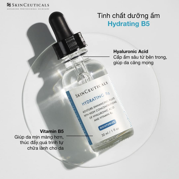 Tinh chất dưỡng ẩm “vàng”  trong serum SkinCeuticals Hydrating B5