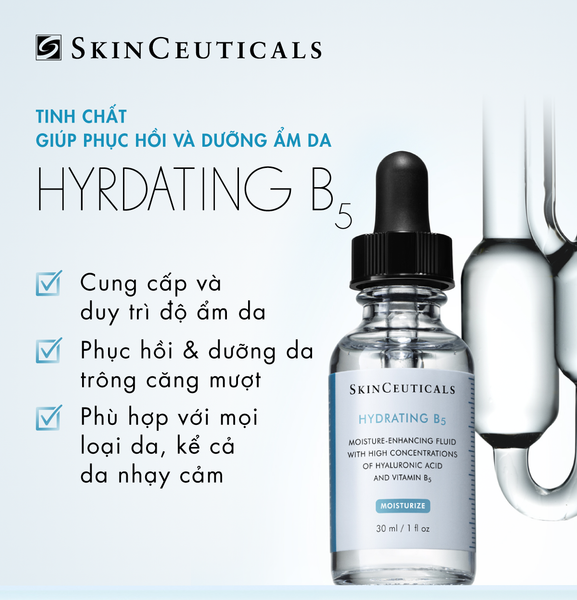 Công dụng của tinh chất dưỡng ẩm và phục hồi da serum SkinCeuticals Hydrating B5