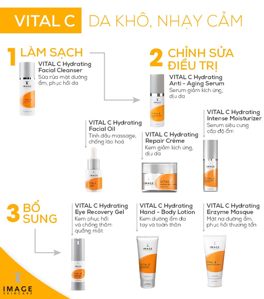 Liệu trình chăm sóc da hàng ngày với bộ sản phẩm Vitamin C Image – Vital C