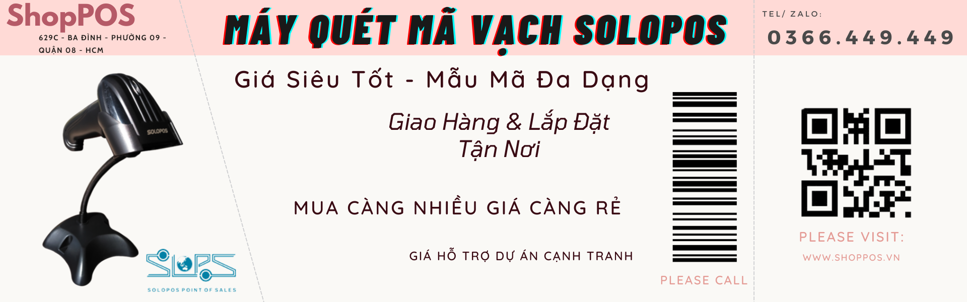 Máy Quét Mã Vạch Solopos