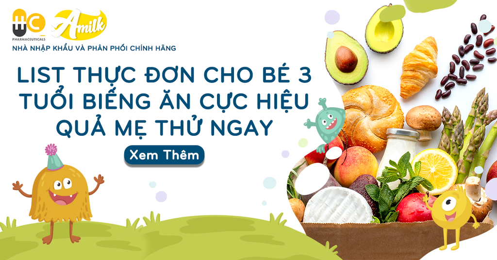 List Thực Đơn Cho Bé 3 Tuổi Biếng Ăn Cực Hiệu Quả Mẹ Thử Ngay