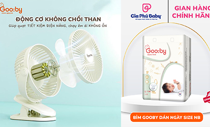 MUA GOOBY NHẬN QUÀ CỰC COOL: QUẠT KẸP TÍCH ĐIỆN THỔI BAY OI BỨC