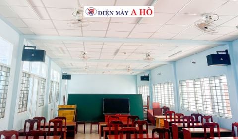 Lắp đặt hệ thống âm thanh hiện đại tại một trường cấp 2 trong địa bàn