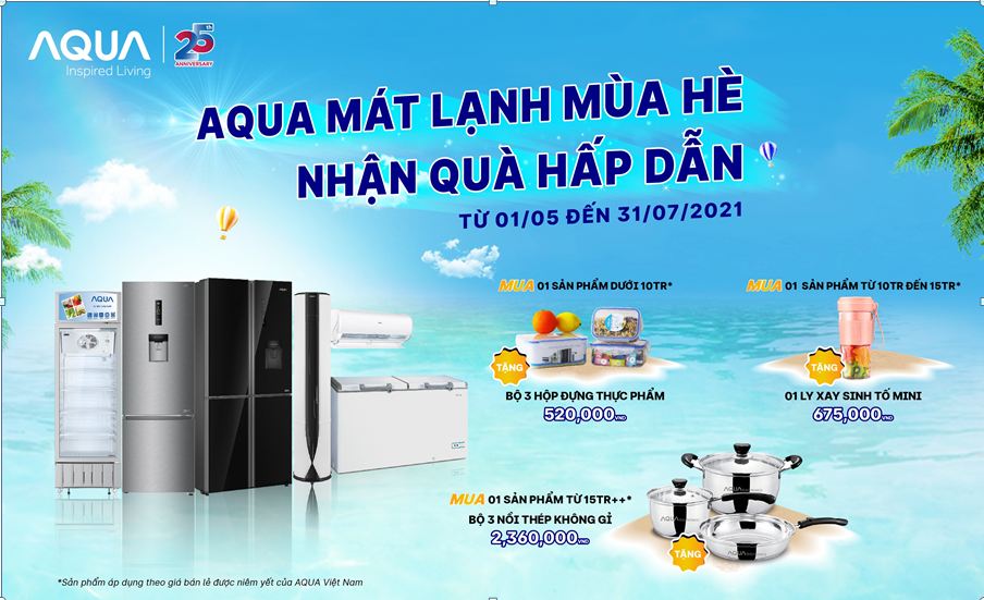 AQUA MÁT LẠNH MÙA HÈ – NHẬN QUÀ HẤP DẪN