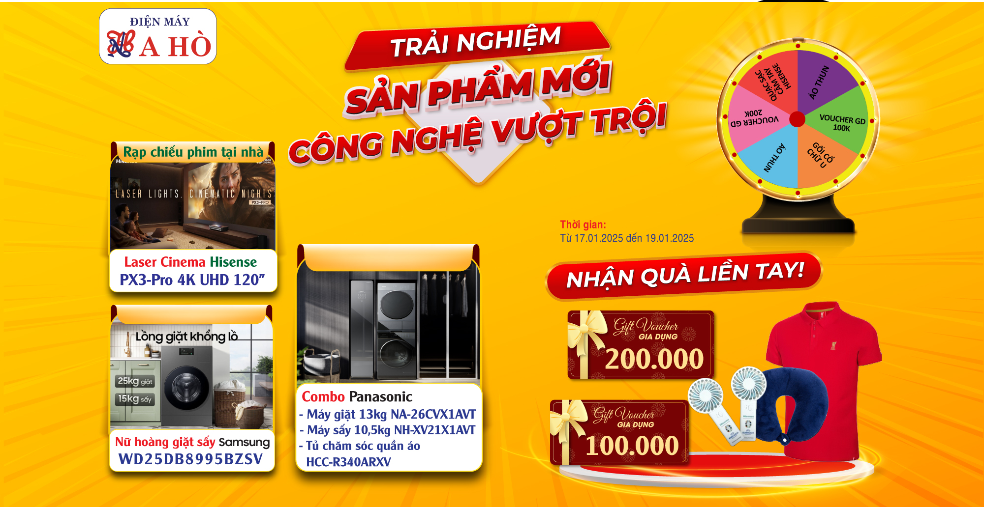 Tham gia trải nghiệm "Sản phẩm mới - Công nghệ vượt trội" 👉 Nhận quà liền tay (duy nhất chỉ 3 ngày 17, 18, 19/01/2025)