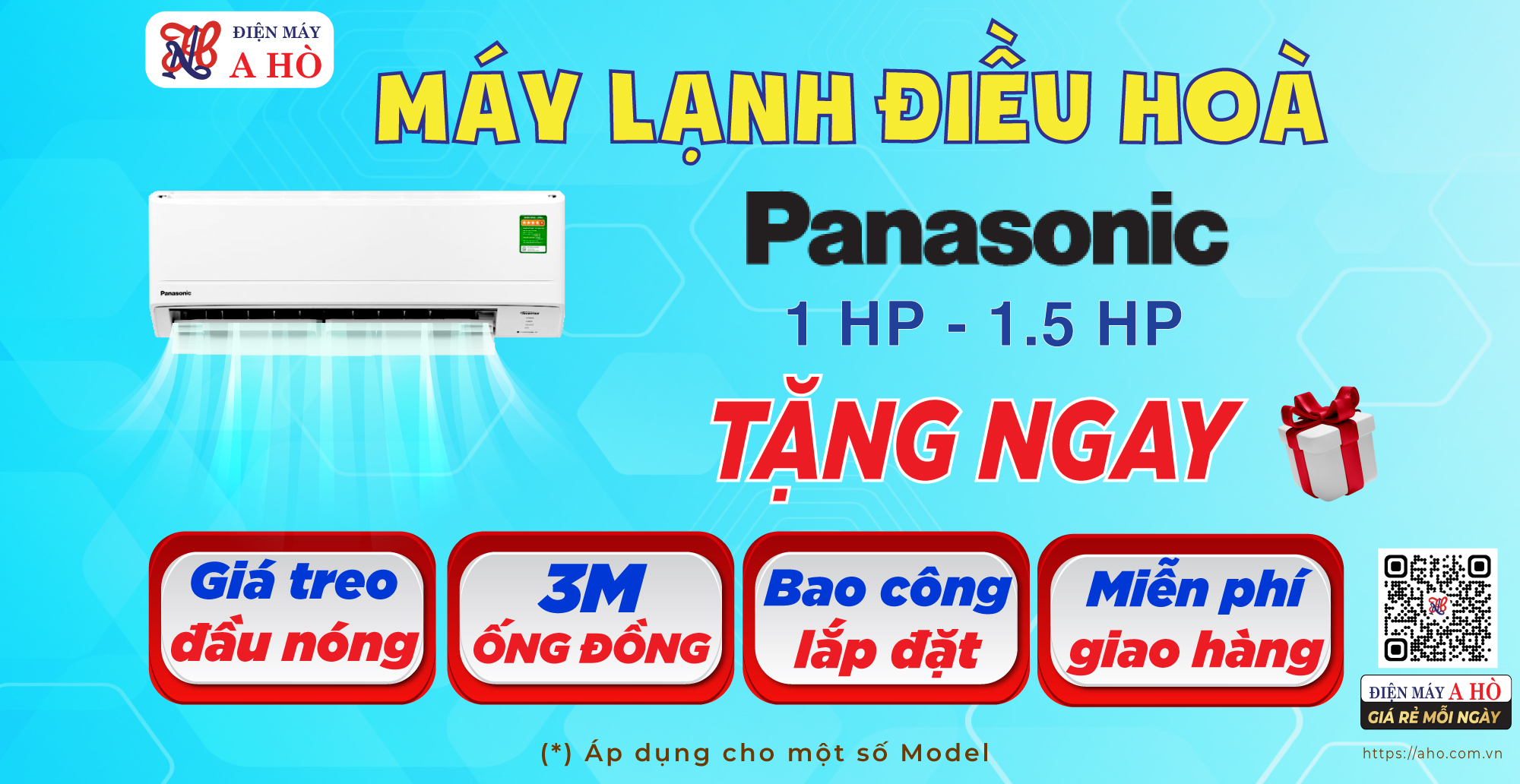 🎁 Máy lạnh Panasonic 1HP & 1.5HP 👉🏻 TẶNG: 3m ống đồng & Miễn phí Giao hàng lắp đặt