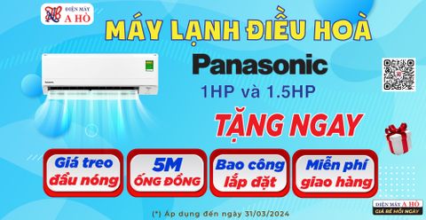 🎁 Máy lạnh Panasonic 1HP & 1.5HP 👉🏻 KHUYẾN MÃI tặng ngay 5 mét ống đồng.