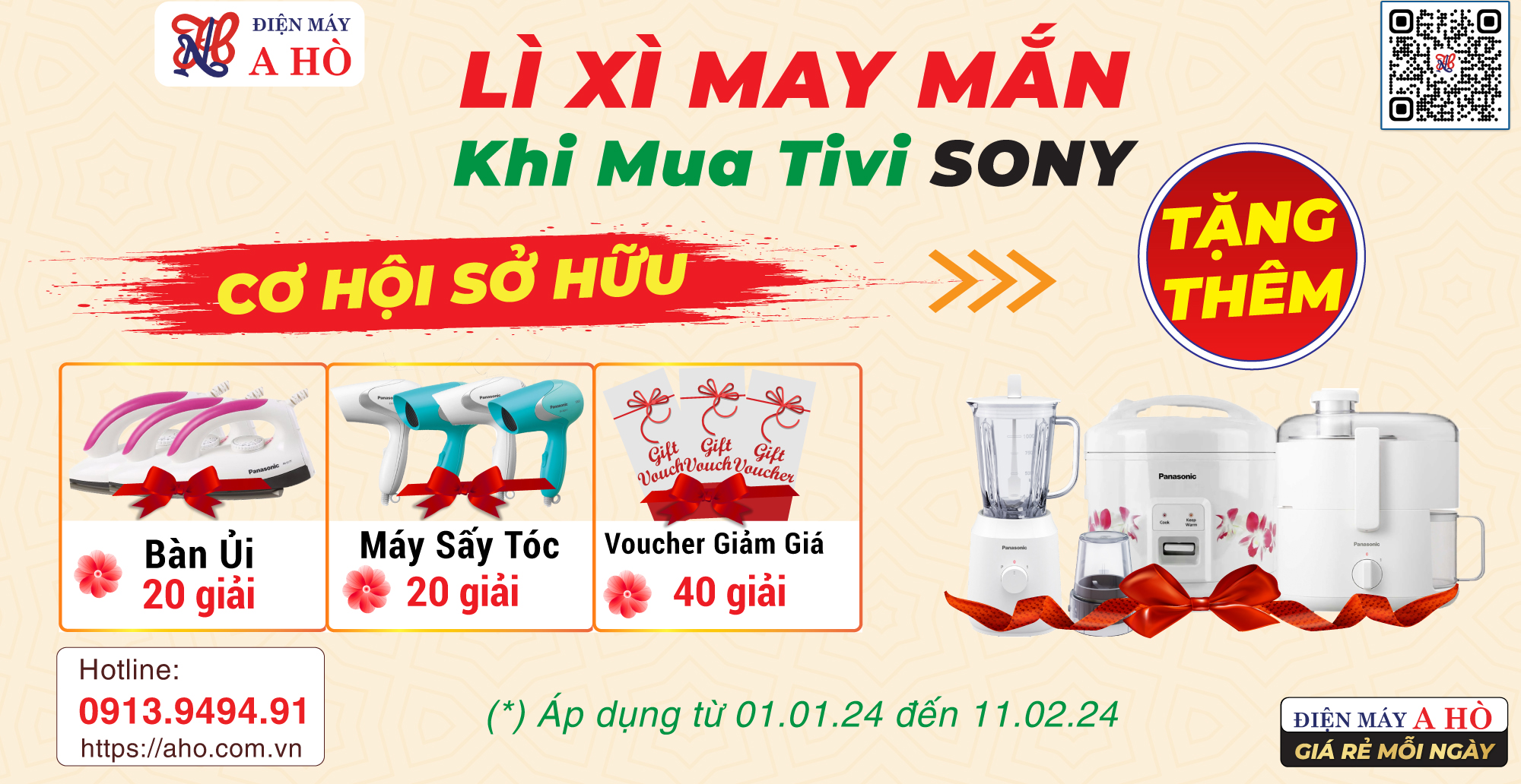 🔖Lì xì may mắn - Khi mua tivi Sony