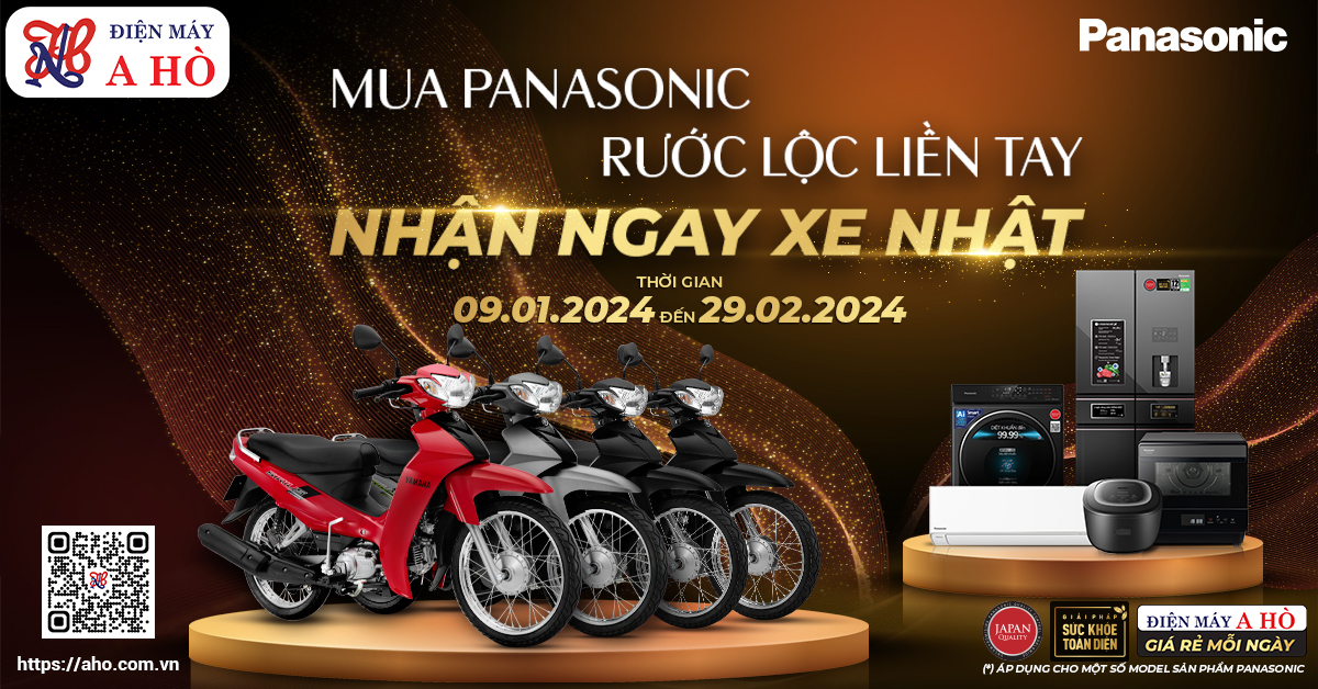 💥 "TẶNG 4 XE MÁY NHẬT - Yamaha Sirius" tại ĐIỆN MÁY A HÒ