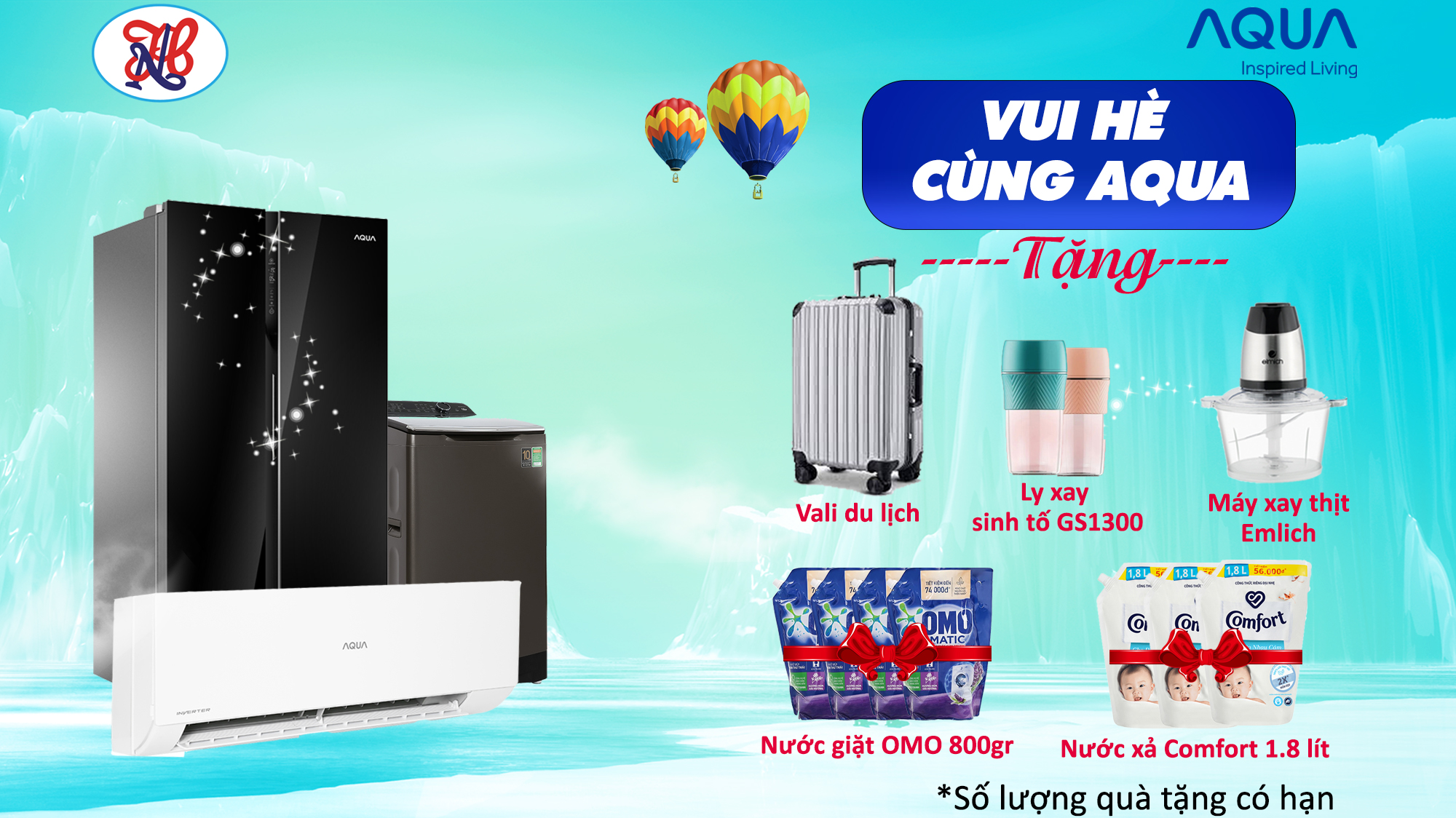 🎁 Vui hè cùng AQUA - Nhận quà hấp dẫn
