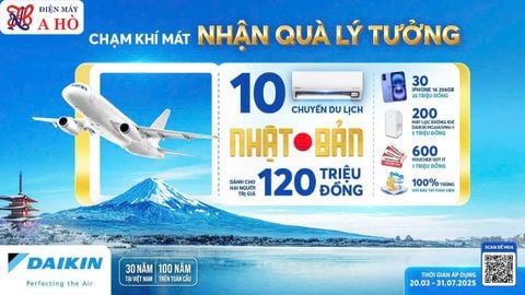 🌸Chạm khí mát - 100% Nhận quà lý tưởng cùng Máy Lạnh Daikin
