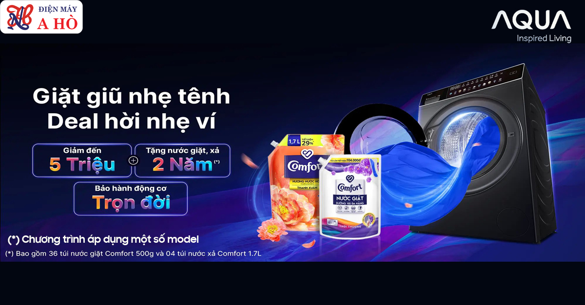 GIẶT GIŨ THÔNG MINH, NƯỚC GIẶT KHÔNG CẦN TÍNH