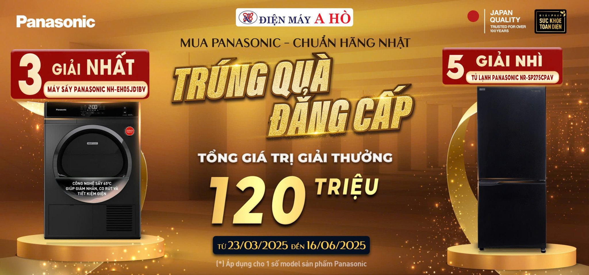 Sắm Panasonic – Cơ Hội Trúng Quà 120 Triệu!