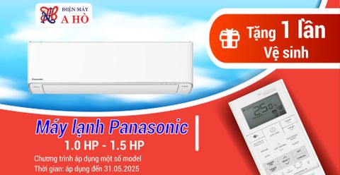 🎉 TẶNG 1 LẦN VỆ SINH MIỄN PHÍ KHI MUA MÁY LẠNH PANASONIC❄️