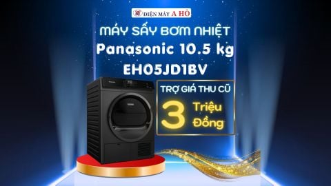 Máy sấy bơm nhiệt Panasonic 10.5kg EH05JD1BV - Trợ giá 3 triệu khi đổi máy cũ mua máy mới