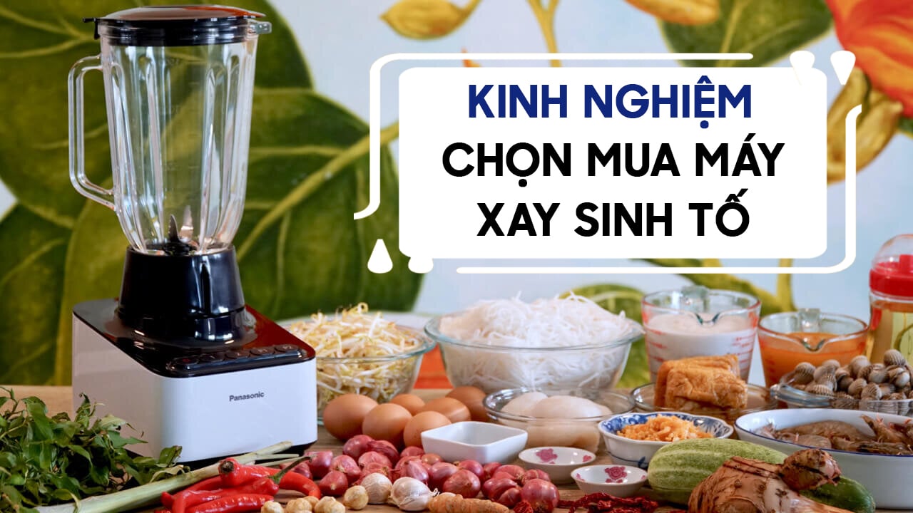 Kinh nghiệm mua máy xay sinh tố phù hợp với gia đình