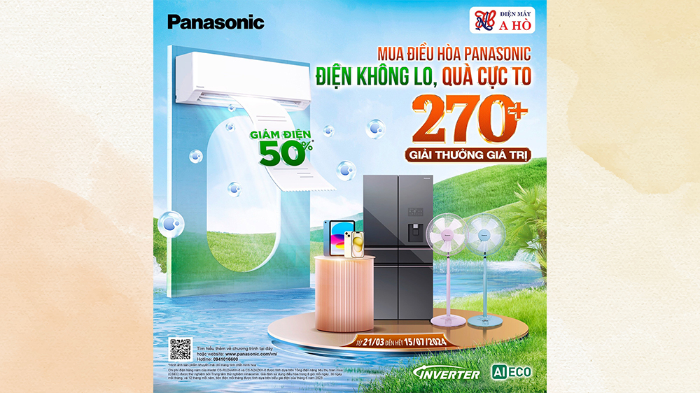 Mua Điều hoà Panasonic - Điện không lo, Quà cực to