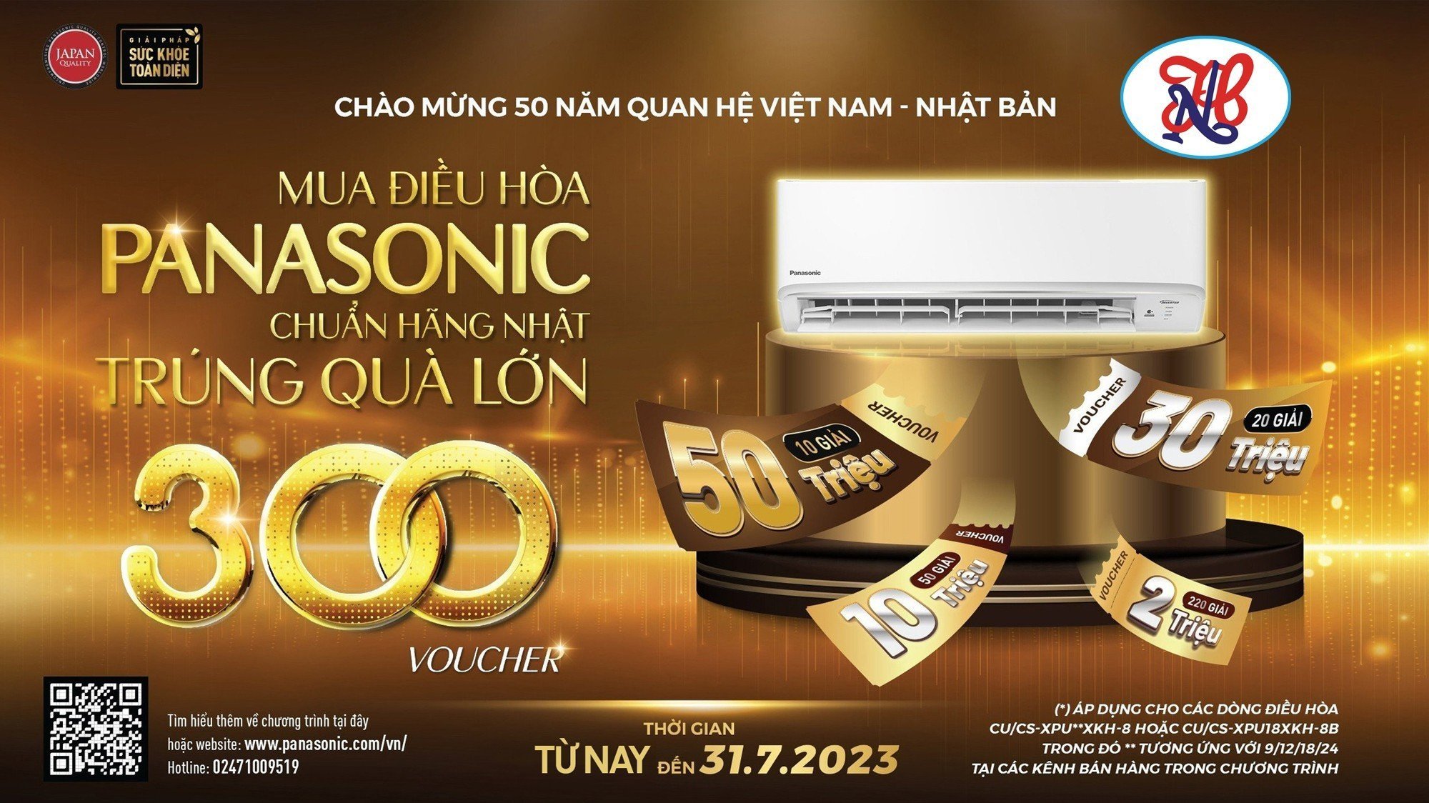 Mua điều hòa Panasonic - Chuẩn hàng NHẬT ️👍 Trúng quà lớn 300 voucher ️🎉