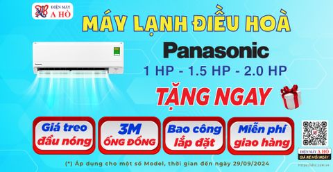 🎁 Máy lạnh Panasonic 1HP & 1.5HP 👉🏻 KHUYẾN MÃI tặng ngay 3 mét ống đồng