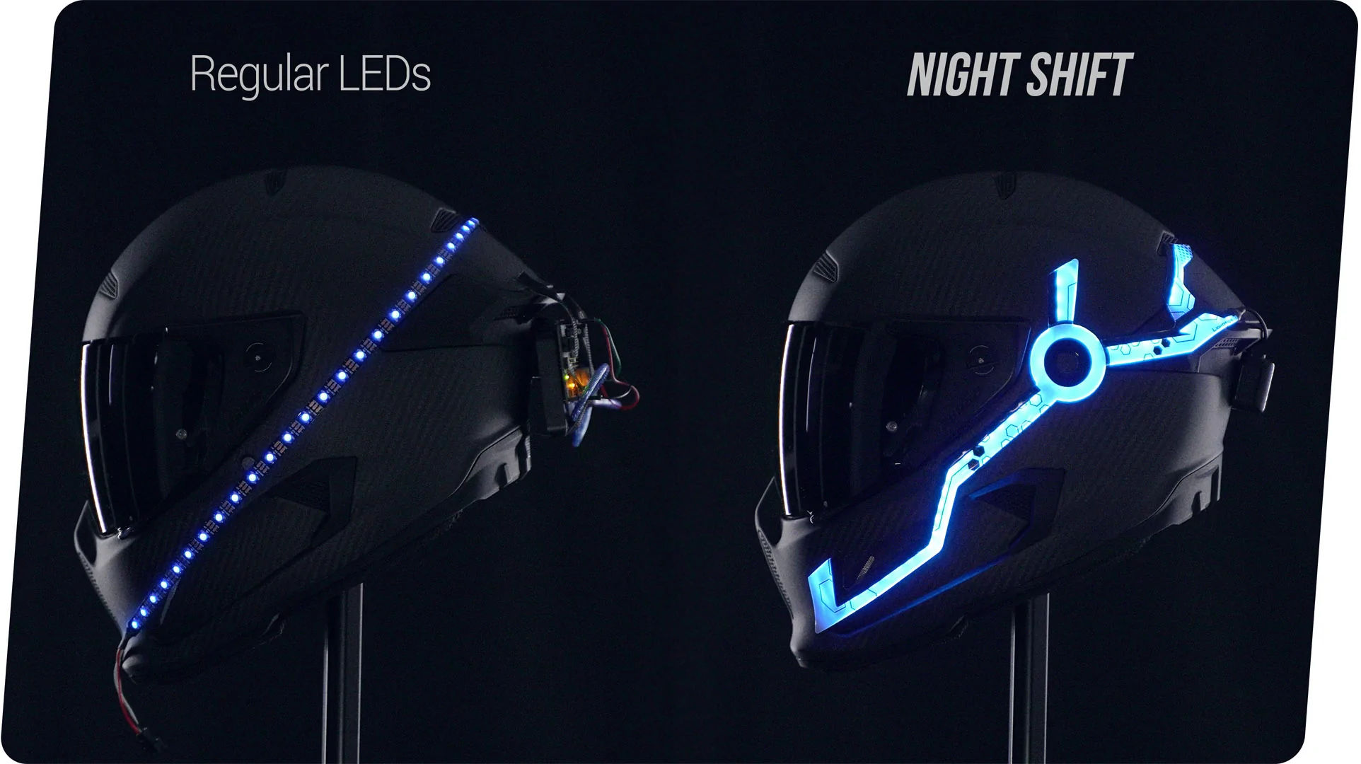 LED RGB gắn nón bảo hiểm Lightmode Night Shift icamp.vn