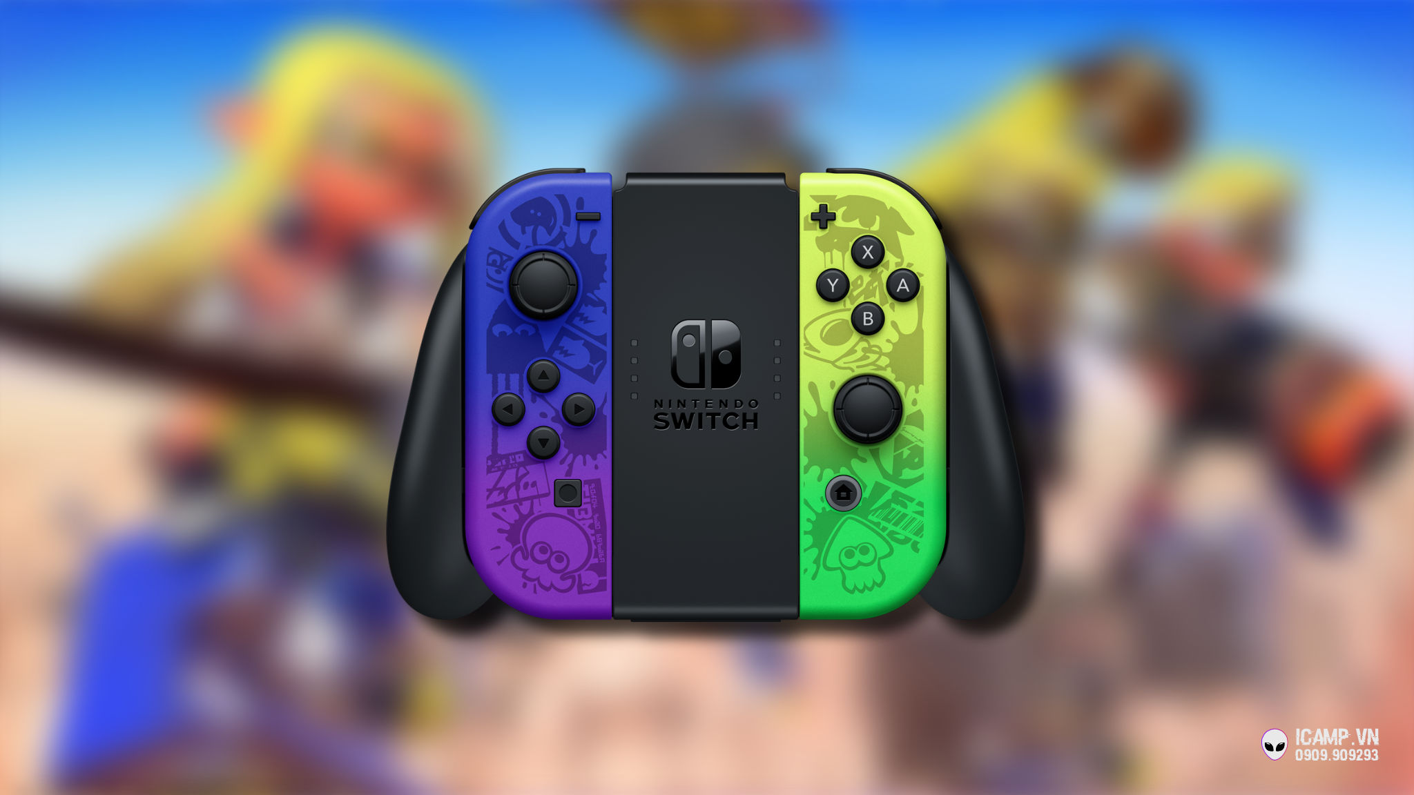 Máy chơi game Nintendo Switch OLED - Splatoon 3 Edition icamp
