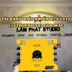 Bảng điều khiển Sound Card K10 2020 (10th Jubilee) — macOS