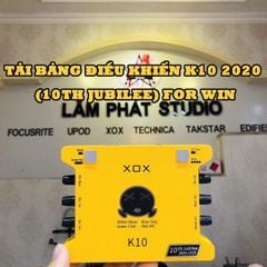 Bảng điều khiển Sound Card K10 2020 (10th Jubilee) — Windows