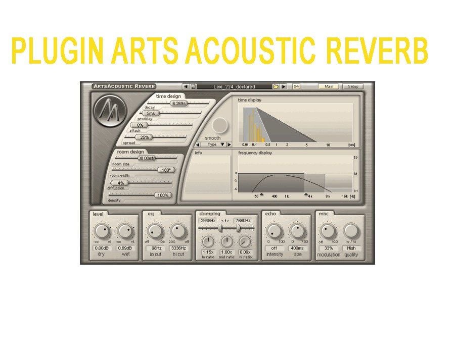 arts acoustic reverb plugin