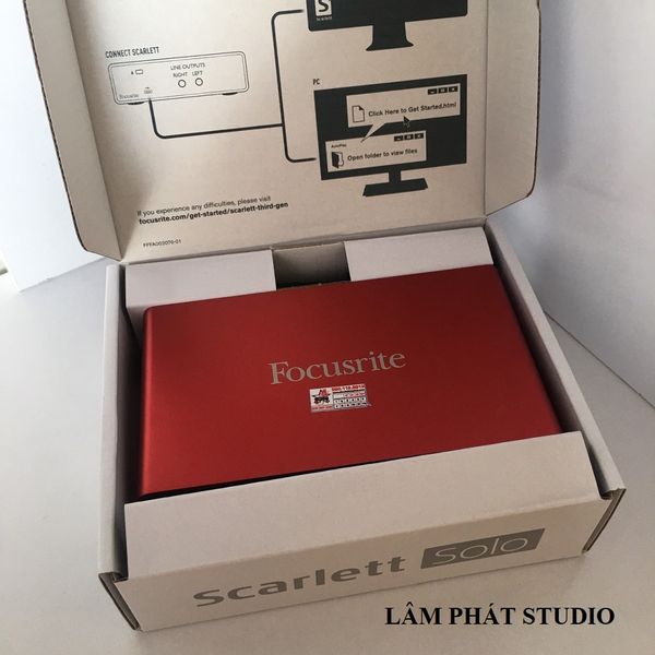 Combo Sound Card Focusrite Solo Gen 3 Và Micro LP203