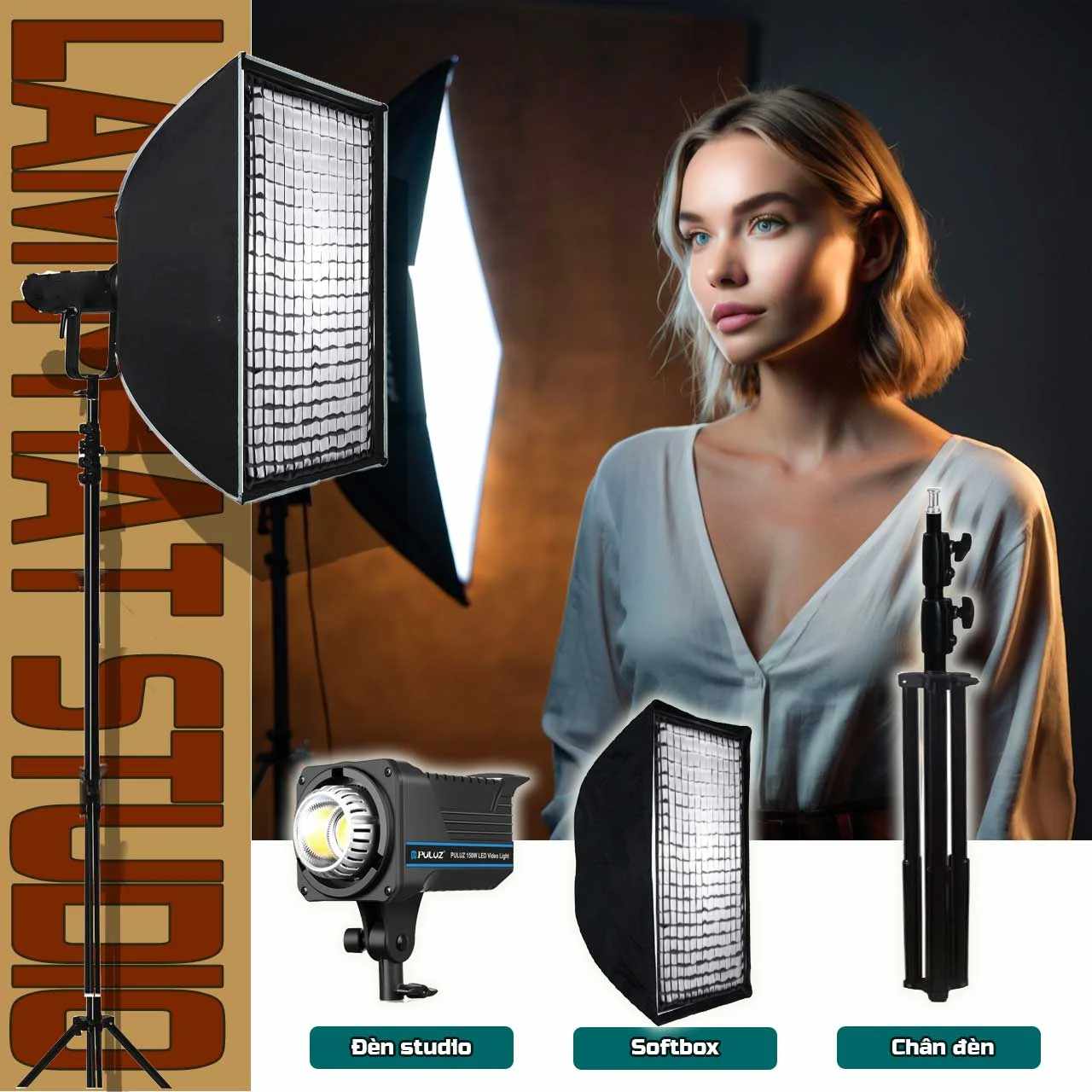 Combo đèn LPS 69150 Đèn quay video chuyên nghiệp