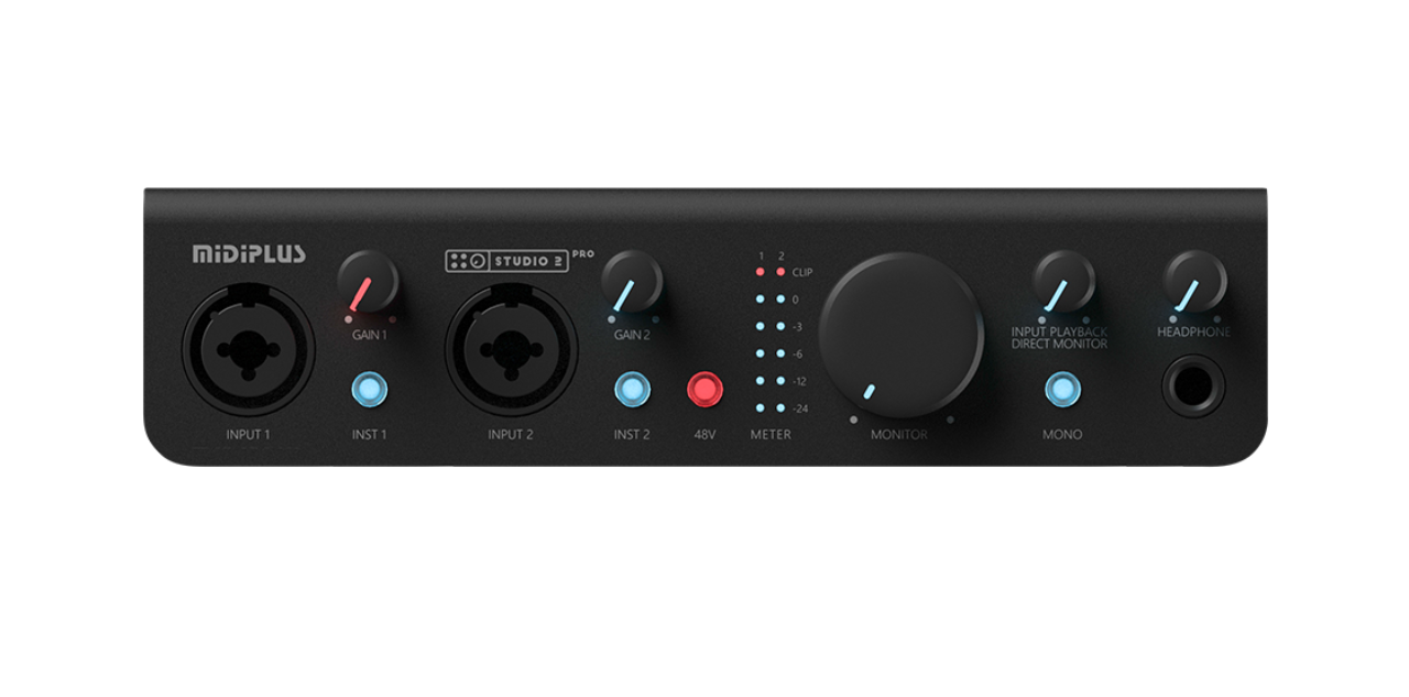 Midiplus Studio 2 Pro OTG Soundcard thu âm chuyên nghiệp