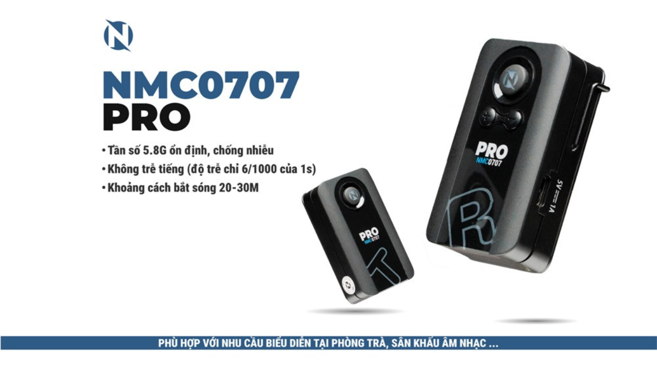 NMC Audio NMC0707 Pro Version 4 (V4) Bộ Micro Không Dây Chống Ồn