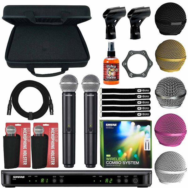 shure blx288 sm58 wireless dual system with sm58 mics j10 and case 2 0a41cd36465b45bdbc51c4e9b4118e15 grande