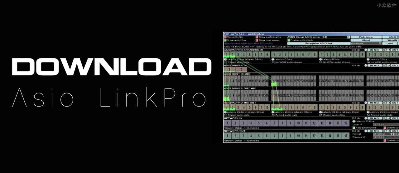 Asio LinkPro Full Active Phần mềm Setup đường tiếng cho Sound card