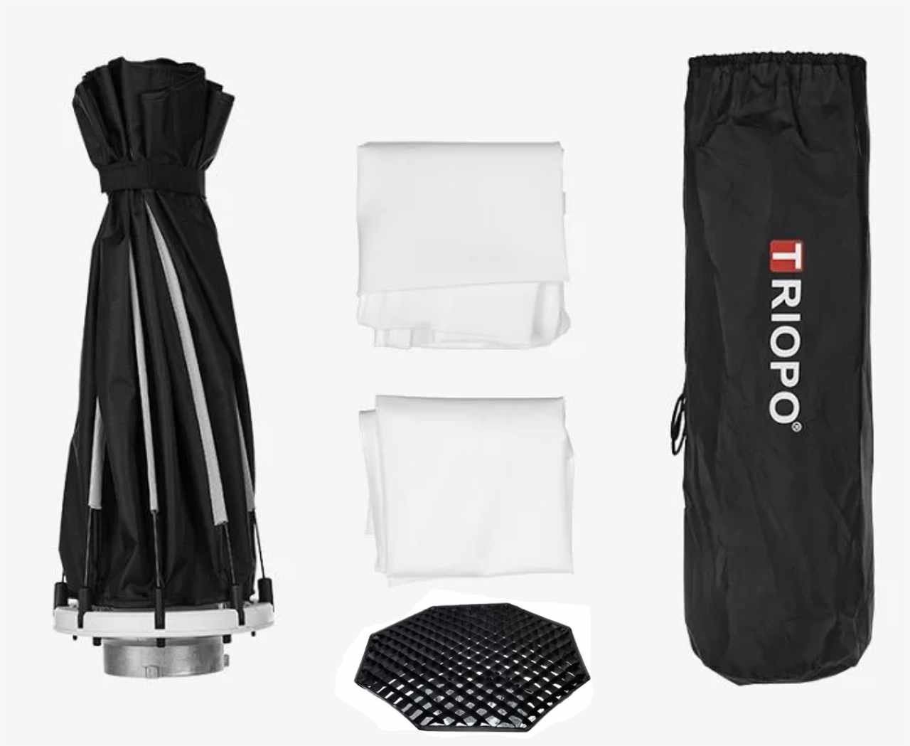 Softbox Parabolic Triopo K2-65 Cao Cấp Kèm Lưới