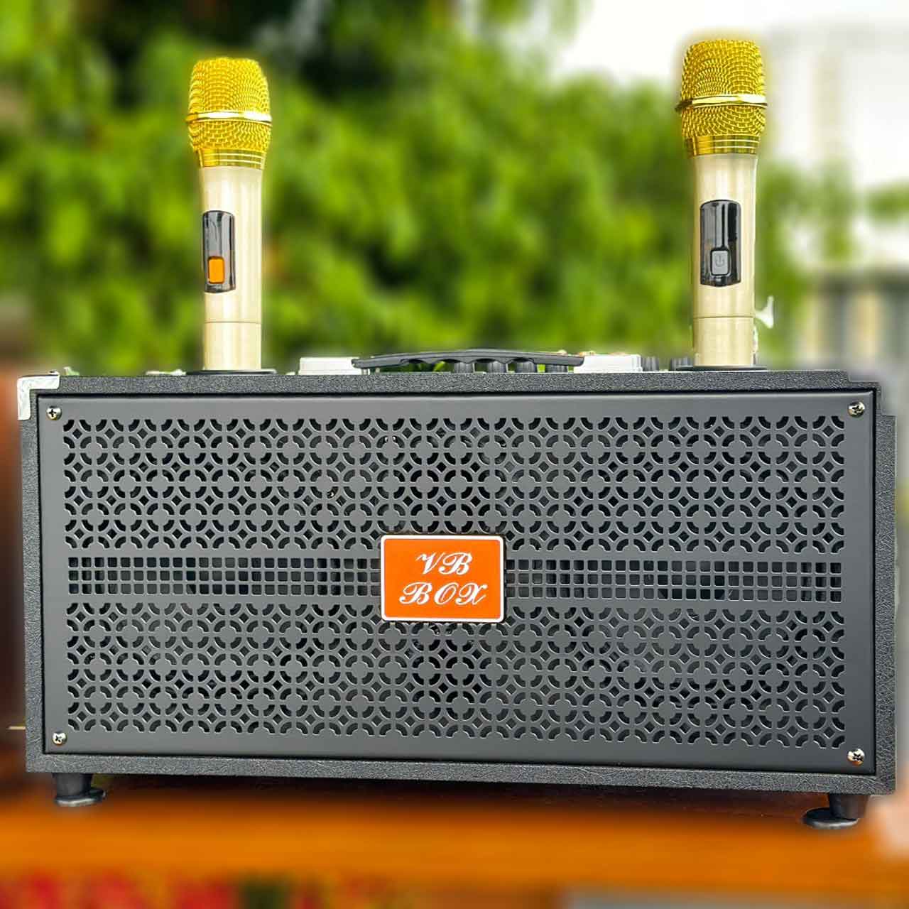 VBBOX VB669 Loa karaoke bass đôi 16cm loa xách tay giá rẻ